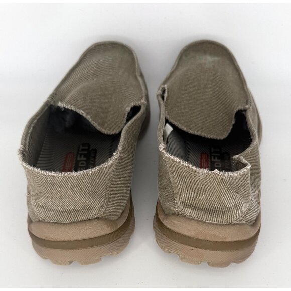 Skechers Mens Relaxed Fit Memory Foam 10.5 Slip-On Loafers Superior Milford Tan - Picture 6 of 12